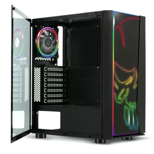 Spirit of Gamer Számítógépház - GHOST ONE RGB (fekete, ablak