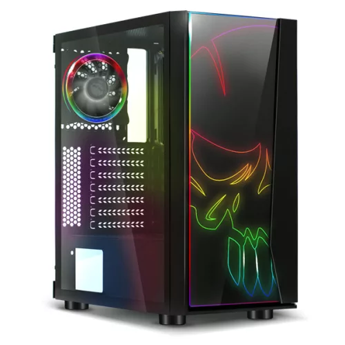 Spirit of Gamer Számítógépház - GHOST ONE RGB (fekete, ablak