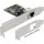 Delock RTL8111 1Gb/s PCIe x1 RJ45 hálózati adapter low profile