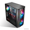 Spirit of Gamer Számítógépház - GHOST 5 RGB (fekete, ablakos, 2x20cm, 4x12cm ventilátor, ATX, mATX, 2xUSB3.0, 1xUSB2.0)