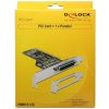 Delock ADA Delock 89362 PCI kártya - 1 x párhuzamos