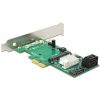 Delock PCI Express-kártya > Hibrid 3 x belső SATA 6 Gb/s + 1 x belső mSATA