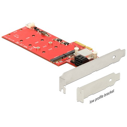 Delock ADA Delock 89379 PCI Express kártya > Hybrid 2x belső M.2 NGFF + 2x SATA 6Gb/s RAID-l