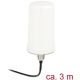 Delock WLAN Antenna RP-SMA 802.11 ac/a/h/b/g/n 0 dBi 3 m ULA100 egyirányű, fehér, kültéri