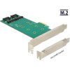 Delock PCI Express Card > 2 x internal M.2 Key B 110 mm - Low Profile Form Factor