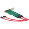 Delock PCI Express Card > 2 x internal M.2 Key B 110 mm - Low Profile Form Factor