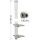 Delock LAN Delock 89538 WLAN Antenna N Jack 802.11 b/g/n 12 dBi  118.5 cm omnidirectional fixed pole mount white outd