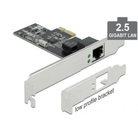   Delock RTL8125 2,5Gb/s PCIe x1 RJ45 hálózati adapter low profile