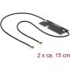 Delock LAN Delock 89569 Twin Antenna WLAN MHF IV /HSC MXHP32 compatible plug 802.11 ac/a/h/b/g/n 3 - 5 dBi 2 x 150 mm