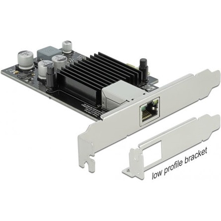 Delock PoE+ i210 1Gb/s PCIe x1 RJ45 hálózati adapter low profile