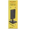 Delock WLAN 802.11 ac/a/h/b/g/n antenna RP-SMA-dugó 2-4 dBi irányítatlan, mágneses talppal és csatla