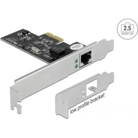   Delock i225 2,5Gb/s PCIe x1 RJ45 hálózati adapter low profile