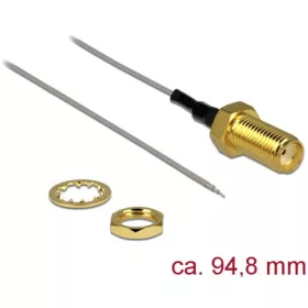   Delock SMA -> nyitott vezeték M/M antenna kábel 0.1m 1,37