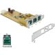 Delock PoweredUSB PCI Express Card > 3 x 12 V