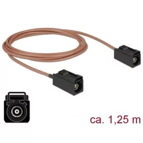   Delock FAKRA A -> FAKRA A F/F antenna kábel 1.25m réz RG-316