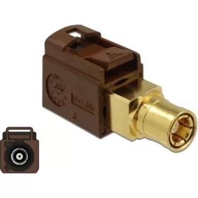 Delock FAKRA F -> SMB F/F adapter barna
