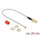 Delock SMA -> MHF I F/M antenna kábel 0.2m szürke 1.13mm