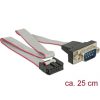Delock ADA Delock 89900 RS-232 soros tus fejű anya - DB9 apa