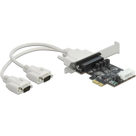 Delock 89909 RS-232 soros 2-port PCIe x1 bővítőkártya tápfeszültséggel 5V/12V