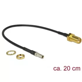 Delock SMA -> TS-9 adapter 0.2m fekete