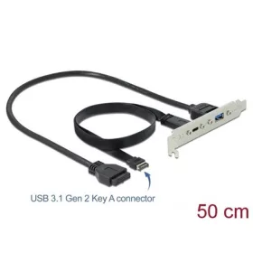  Delock KAB Delock 89934 Csatlakozó aljzat USB-C & USB-A porttal