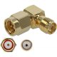 Delock SMA -> SMA M/F adapter aranyozott 90°, 10GHz