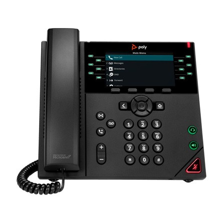 HP Poly VVX 450 12-Line VoIP telefon fekete