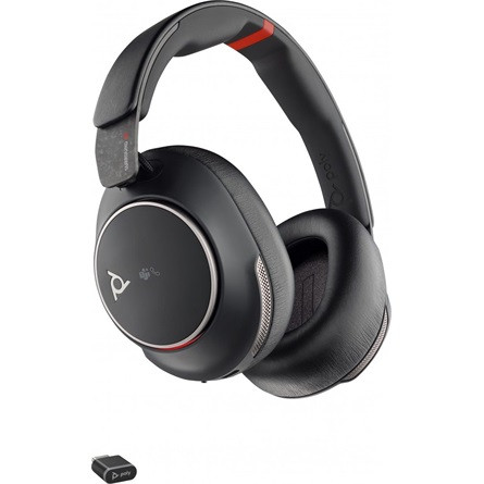 HP Poly Voyager Surround 85 UC (Microsoft Teams) fejhallgató headset + dokkoló fekete