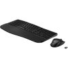 HP 680 Comfort Dual-Mode Bluetooth / vezeték nélküli magyar membrán billentyűzet + egér fekete