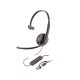 HP Poly Blackwire 3210 Monaural fejhallgató headset fekete