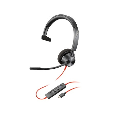 HP Poly Blackwire 3310 MONO -M USB-C HS +USB-C/A fejhallgató headset