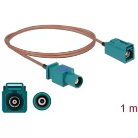   Delock FAKRA Z -> FAKRA Z M/F antenna kábel 1m réz RG-316