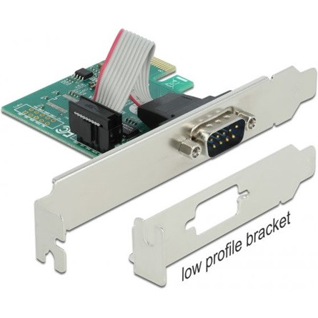 Delock RS-232 soros 1-port PCIe x1 bővítőkártya