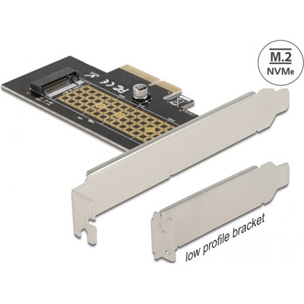 Delock 90047 1-port M.2 NVME M.2 2280/2260/2242 PCIe x4 bővítőkártya szürke