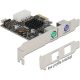 Delock 90049 2+1-port PS/2 USB2.0 PCIe x1 bővítőkártya szürke