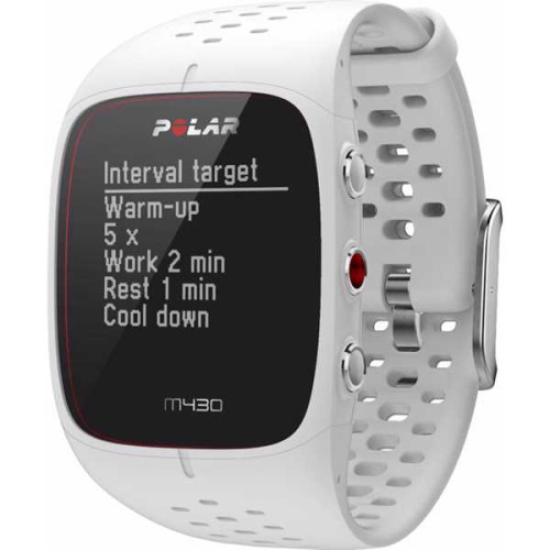 Polar M430 futóóra GPS-szel, fehér, S méret