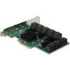 Delock 90073 16-port SATA3 PCIe x4 bővítőkártya szürke