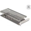 Delock 90079 4-port M.2 NVME M.2 2280/2260/2242 PCIe x16 bővítőkártya V4.0 (heatsink+fan) szürke