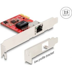   Delock 90100 2,5Gb/s PCIe x1 hálózati adapter low profile i225 NBASE-T