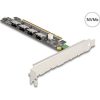 Delock PCI Express 16 kártya 4 x belső SFF-8654 4i NVMe-hez - elágazás