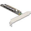 Delock PCI Express 16 kártya 4 x belső SFF-8654 4i NVMe-hez - elágazás