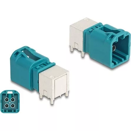 Delock Mini FAKRA Z B-típusú quad hajlított apa PCB