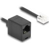 Delock Telefon csavart kábel RJ11 apa - RJ45 anya fekete színű 10 m