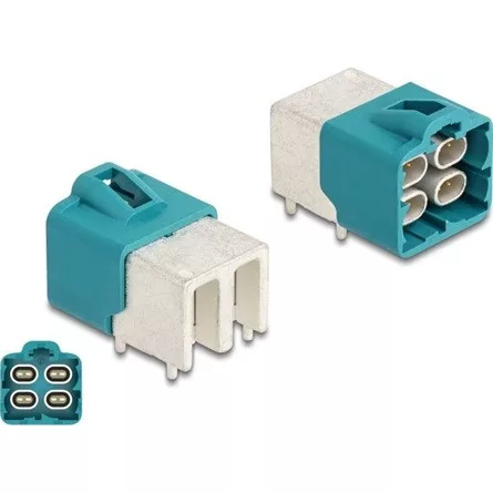 Delock HDMTD négyes csatlakozó szögletes PCB-hez