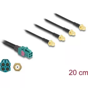 Delock Mini FAKRA Z quad kábel anya - 4 db. SMA anya 20 cm