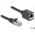 Delock Hálózat bővítő kábel RJ45 apa - RJ45 anya Cat.6A S/FTP 1 m fekete