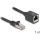 Delock Hálózat bővítő kábel RJ45 apa - RJ45 anya Cat.6A S/FTP 1 m fekete