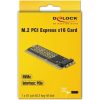 Delock PCI Express x16 (x4 / x8) kártya - 1 x NVMe M.2 Key M szerverhez