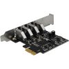 Delock USB 3.0 PCI Express Kártya, 4 x külso A-típusú anya csatlakozóval