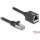 Delock Hálózat bővítő kábel RJ45 apa - RJ45 anya Cat.6A S/FTP 10 m fekete